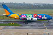 Emirates Airbus A380-861 (A6-EOT) at  Dusseldorf - International, Germany