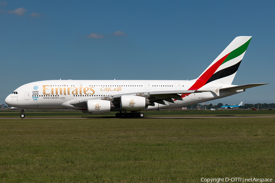 Emirates Airbus A380-861 (A6-EOU) | Photo 165950