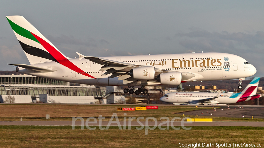 Emirates Airbus A380-861 (A6-EOU) | Photo 260800
