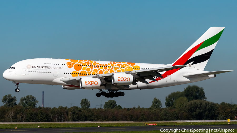 Emirates Airbus A380-861 (A6-EOU) | Photo 266298