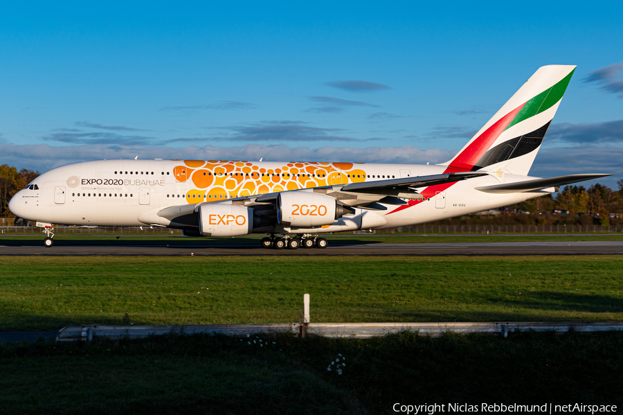 Emirates Airbus A380-861 (A6-EOU) | Photo 479070