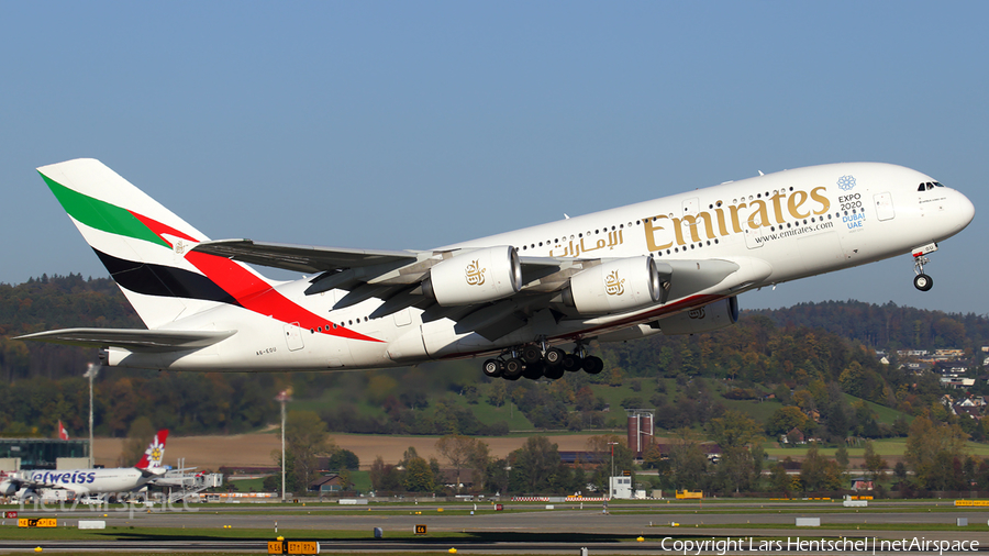 Emirates Airbus A380-861 (A6-EOU) | Photo 194921