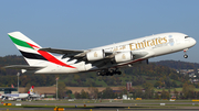 Emirates Airbus A380-861 (A6-EOU) at  Zurich - Kloten, Switzerland