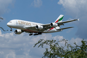 Emirates Airbus A380-861 (A6-EOV) at  Dusseldorf - International, Germany