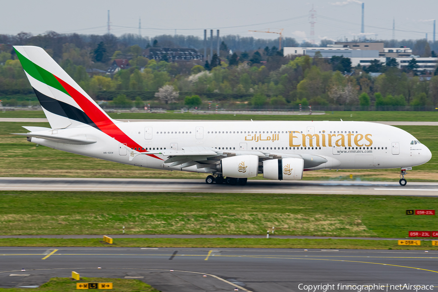 Emirates Airbus A380-861 (A6-EOV) | Photo 501680