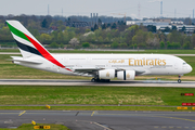 Emirates Airbus A380-861 (A6-EOV) at  Dusseldorf - International, Germany