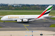 Emirates Airbus A380-861 (A6-EOV) at  Dusseldorf - International, Germany