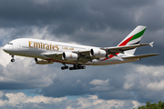 Emirates Airbus A380-861 (A6-EOV) at  Hamburg - Fuhlsbuettel (Helmut Schmidt), Germany