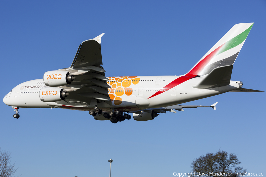 Emirates Airbus A380-861 (A6-EOV) | Photo 369211