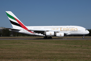 Emirates Airbus A380-861 (A6-EOW) at  Hamburg - Fuhlsbuettel (Helmut Schmidt), Germany