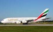 Emirates Airbus A380-861 (A6-EOX) at  Manchester - International (Ringway), United Kingdom