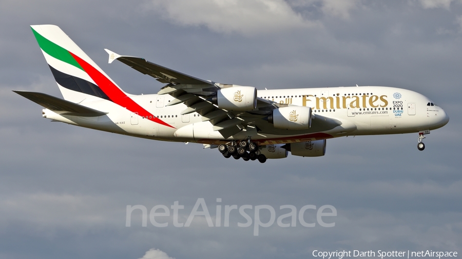 Emirates Airbus A380-861 (A6-EOZ) | Photo 181409