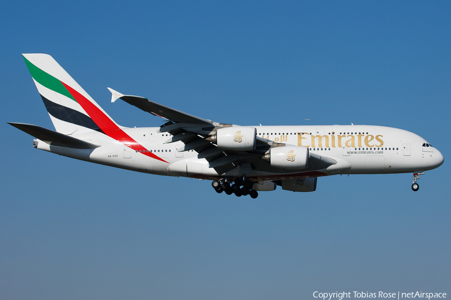 Emirates Airbus A380-861 (A6-EOZ) | Photo 670966
