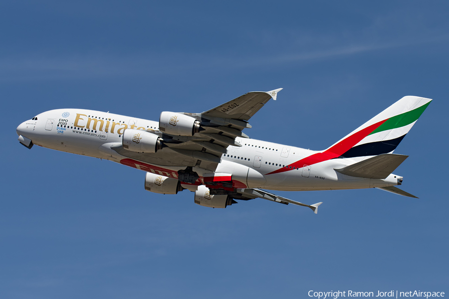 Emirates Airbus A380-861 (A6-EOZ) | Photo 174338