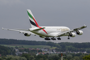 Emirates Airbus A380-861 (A6-EOZ) at  Zurich - Kloten, Switzerland