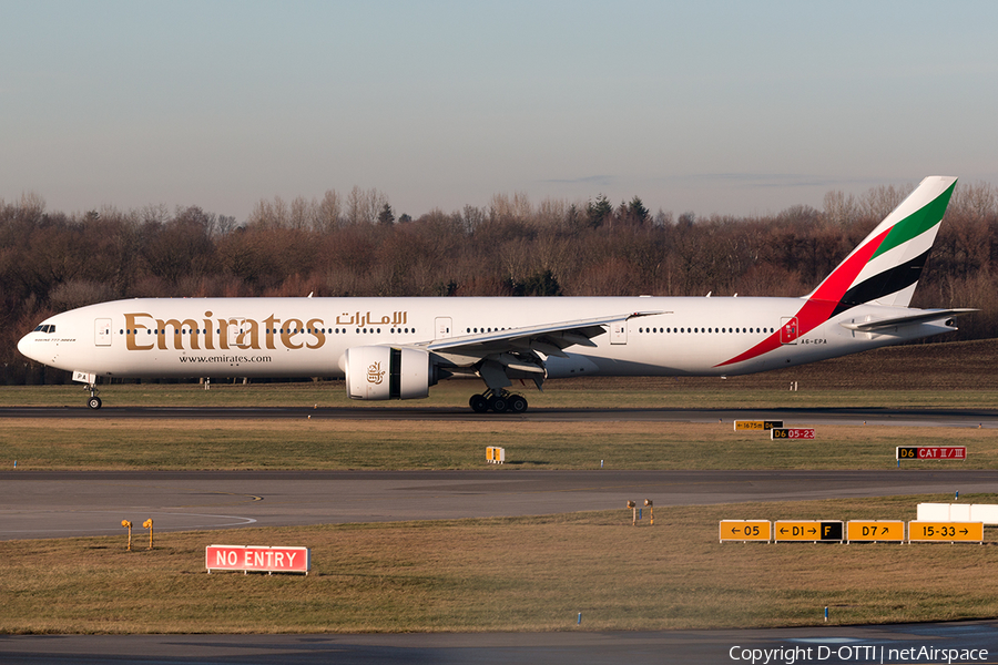 Emirates Boeing 777-31H(ER) (A6-EPA) | Photo 144101