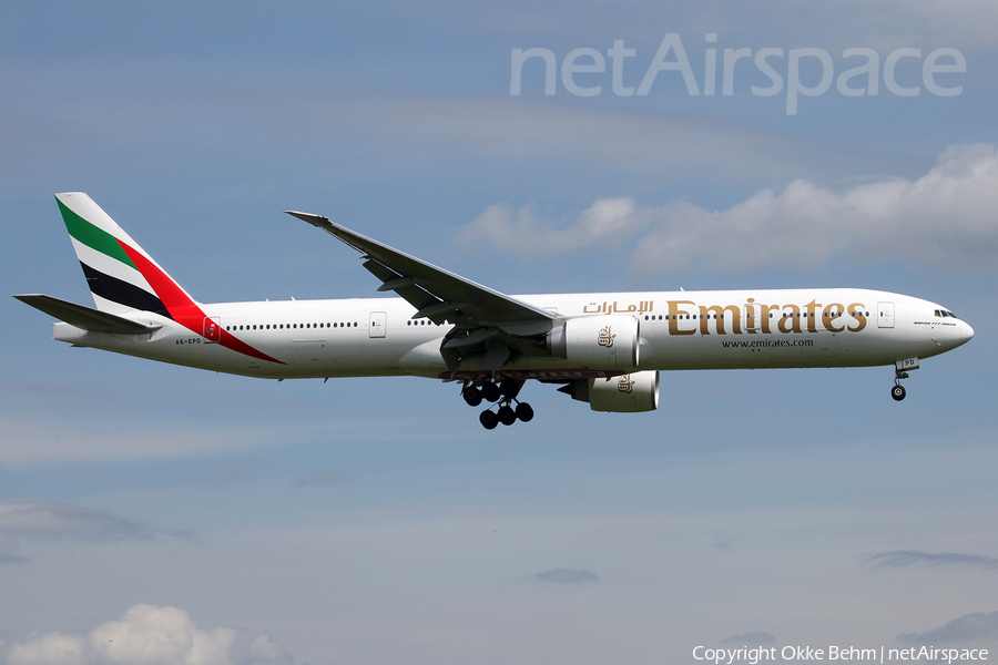 Emirates Boeing 777-31H(ER) (A6-EPD) | Photo 116315