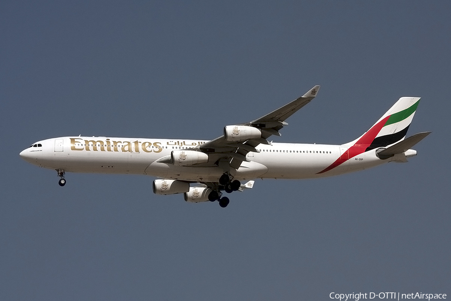 Emirates Airbus A340-313X (A6-ERP) | Photo 285725