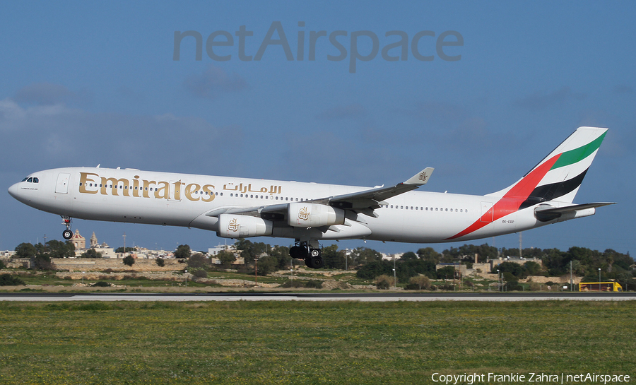 Emirates Airbus A340-313X (A6-ERP) | Photo 25148