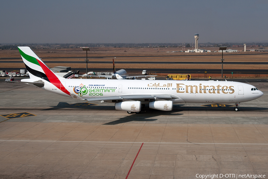 Emirates Airbus A340-313X (A6-ERQ) | Photo 198171