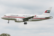 United Arab Emirates Government (Sharjah) Airbus A319-133X CJ (A6-ESH) at  Hamburg - Fuhlsbuettel (Helmut Schmidt), Germany