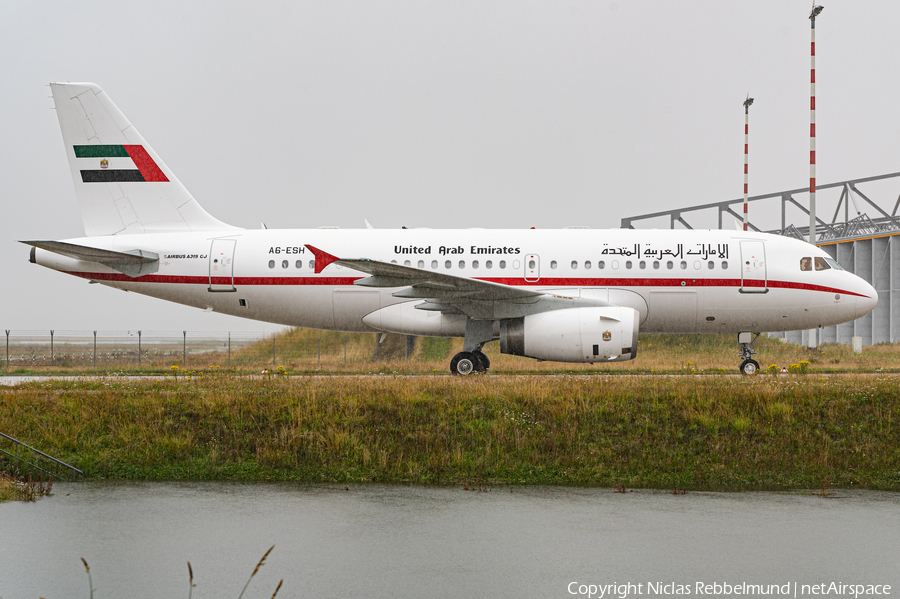 United Arab Emirates Government (Sharjah) Airbus A319-133X CJ (A6-ESH) | Photo 393686