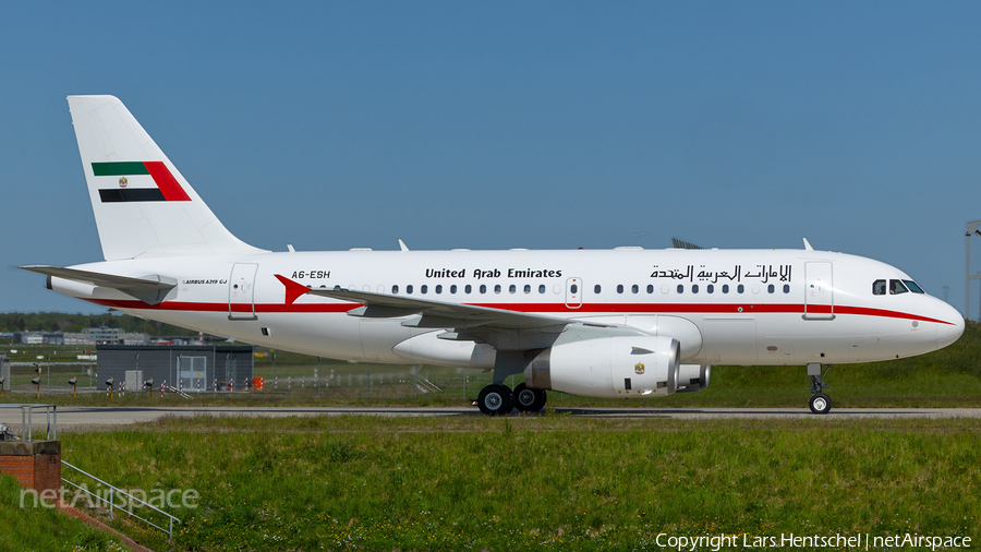 United Arab Emirates Government (Sharjah) Airbus A319-133X CJ (A6-ESH) | Photo 507321