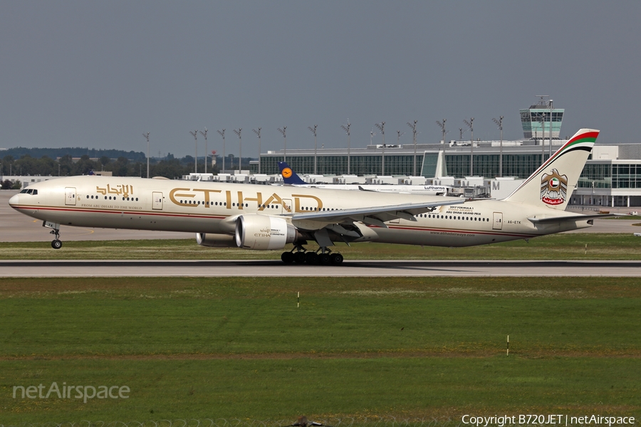 Etihad Airways Boeing 777-3FX(ER) (A6-ETK) | Photo 185713