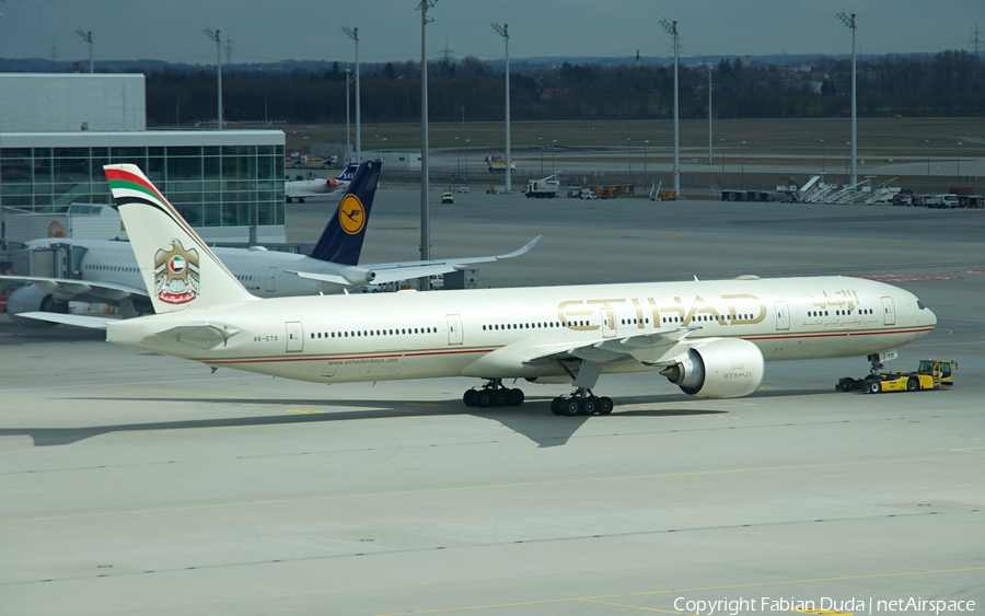 Etihad Airways Boeing 777-3FX(ER) (A6-ETO) | Photo 310307