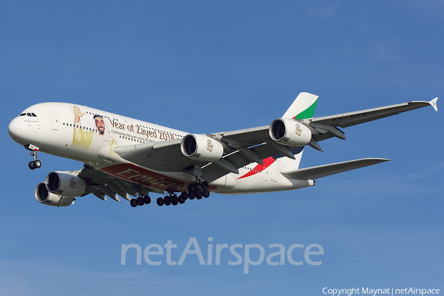Emirates Airbus A380-861 (A6-EUA) | Photo 291655