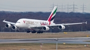 Emirates Airbus A380-861 (A6-EUA) at  Dusseldorf - International, Germany