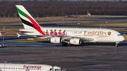 Emirates Airbus A380-861 (A6-EUA) at  Dusseldorf - International, Germany