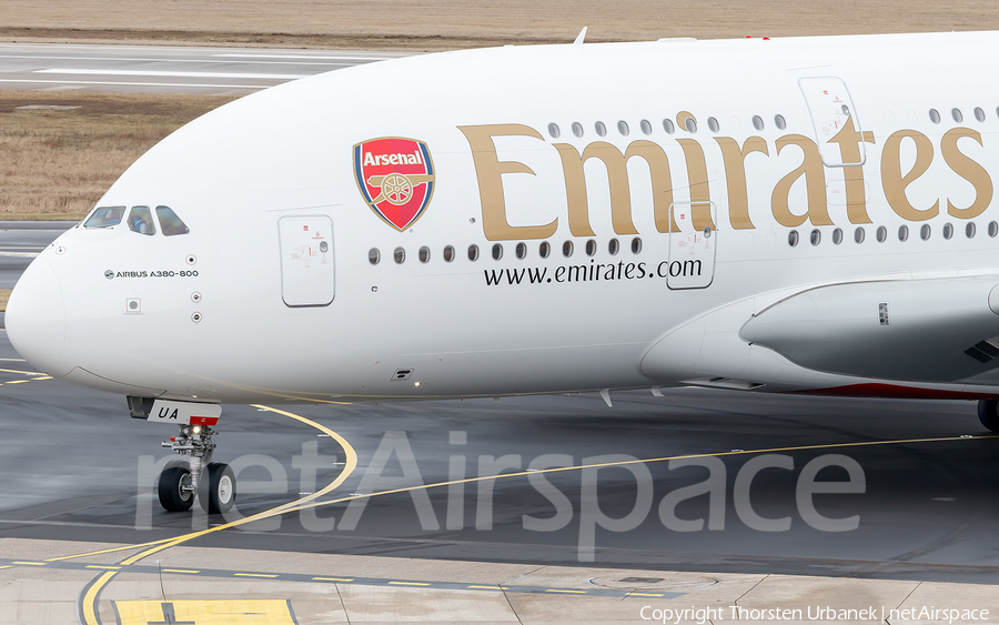 Emirates Airbus A380-861 (A6-EUA) | Photo 144008