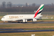 Emirates Airbus A380-861 (A6-EUA) at  Dusseldorf - International, Germany