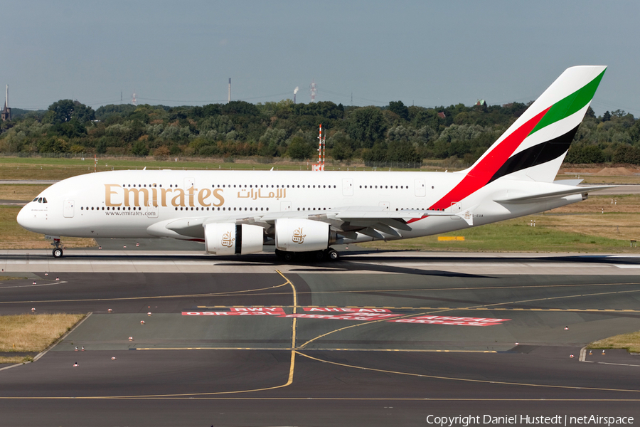Emirates Airbus A380-861 (A6-EUA) | Photo 489437
