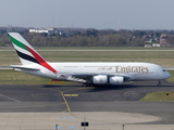 Emirates Airbus A380-861 (A6-EUA) at  Dusseldorf - International, Germany