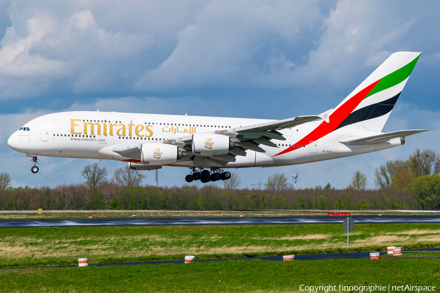 Emirates Airbus A380-861 (A6-EUA) | Photo 502774