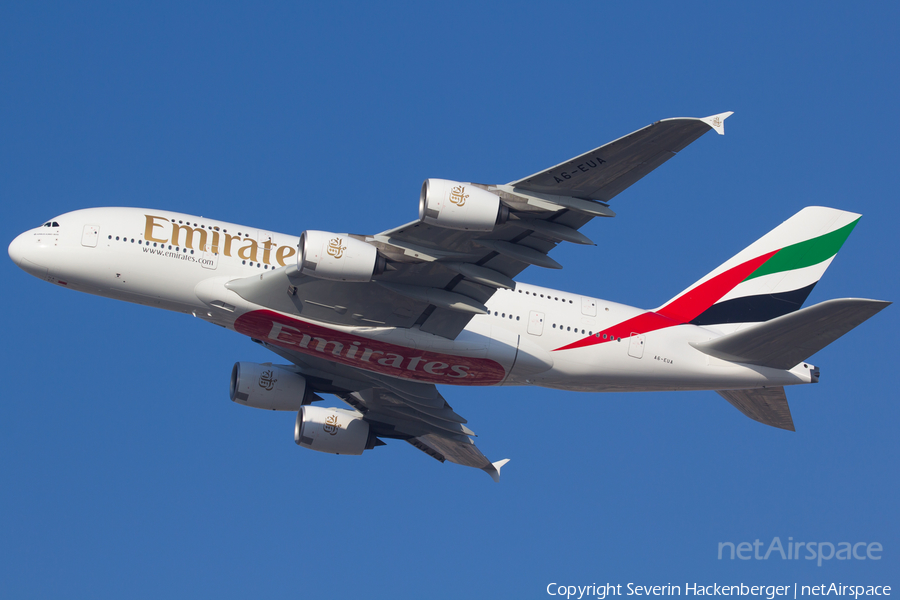 Emirates Airbus A380-861 (A6-EUA) | Photo 198899
