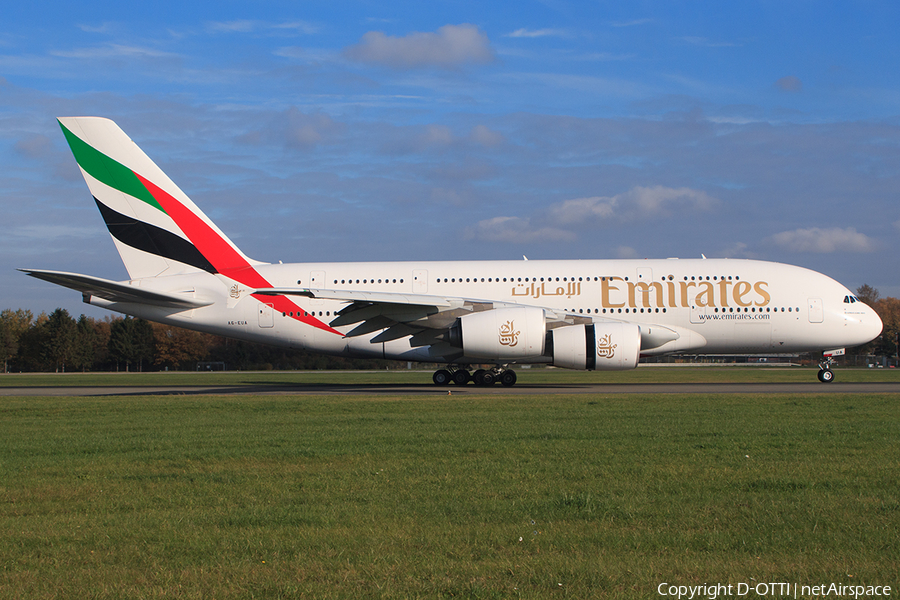 Emirates Airbus A380-861 (A6-EUA) | Photo 478622