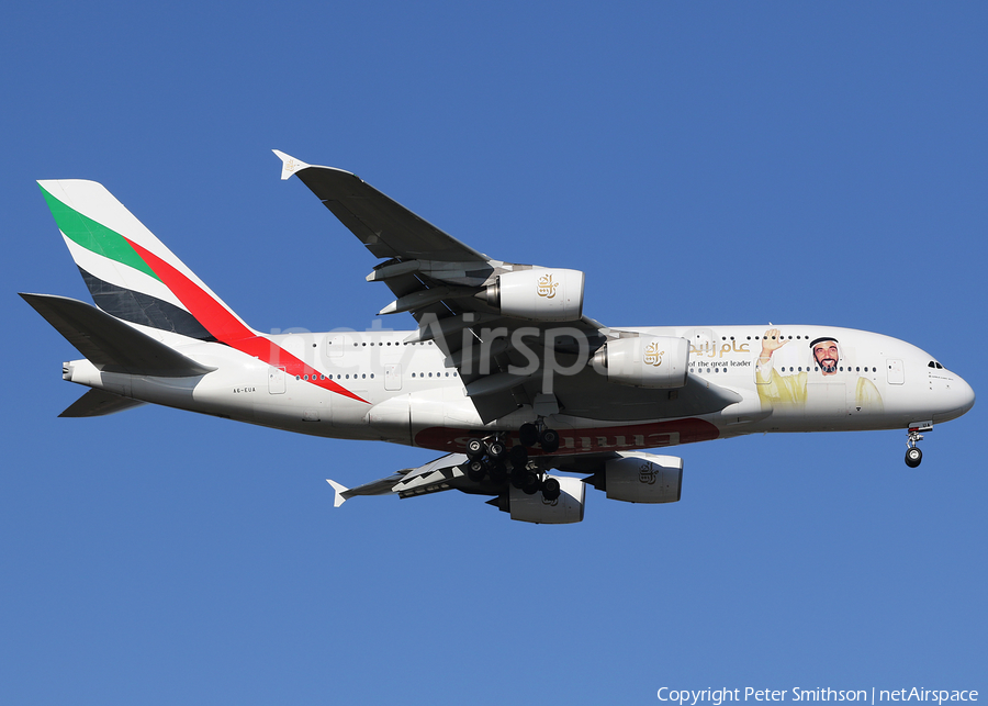 Emirates Airbus A380-861 (A6-EUA) | Photo 222849