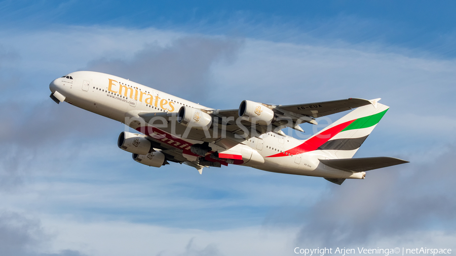Emirates Airbus A380-861 (A6-EUA) | Photo 359901
