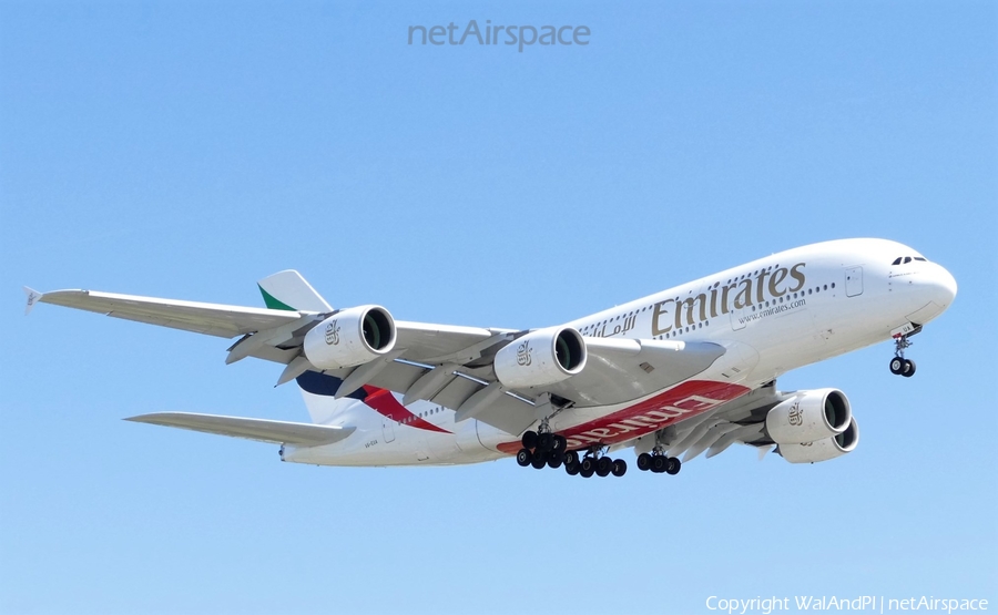 Emirates Airbus A380-861 (A6-EUA) | Photo 442107