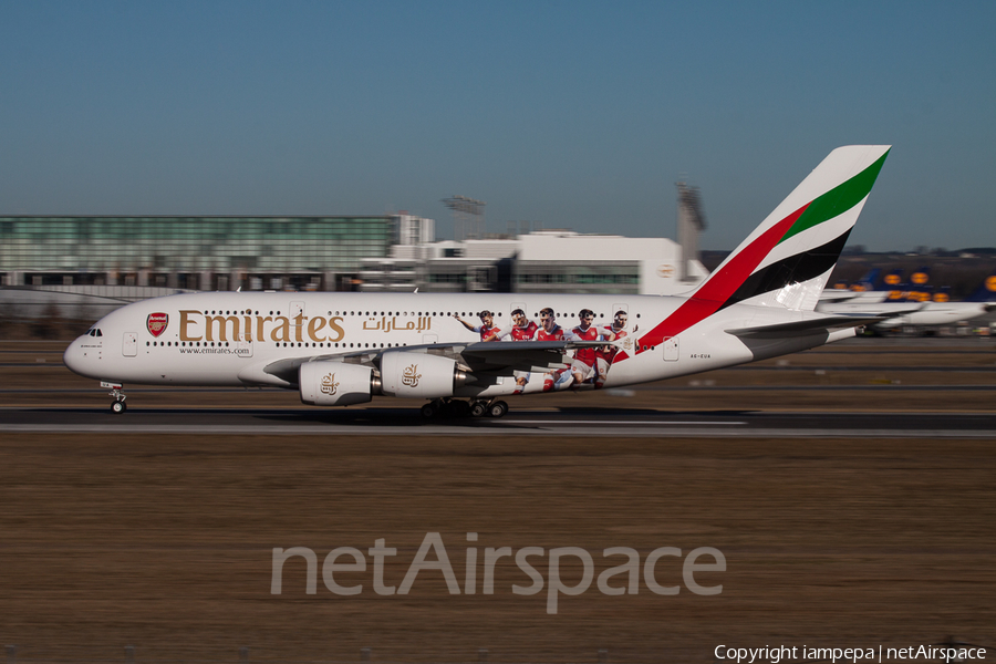 Emirates Airbus A380-861 (A6-EUA) | Photo 144441