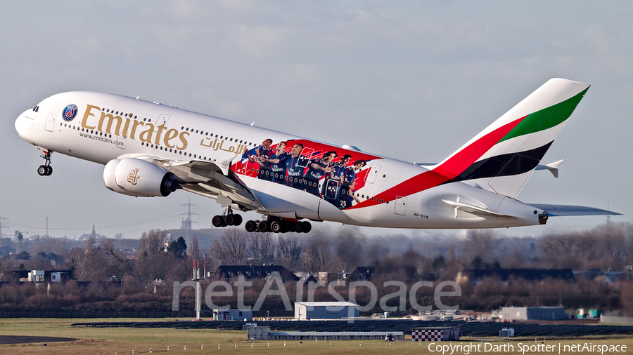 Emirates Airbus A380-861 (A6-EUB) | Photo 254201