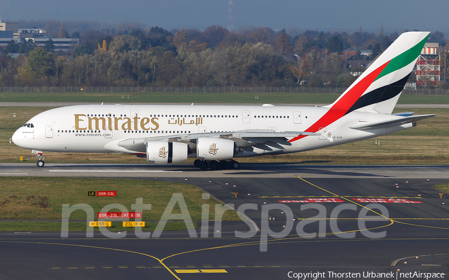 Emirates Airbus A380-861 (A6-EUB) | Photo 480401