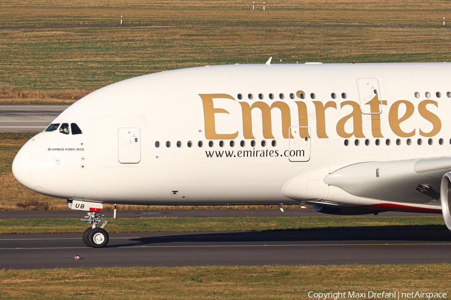 Emirates Airbus A380-861 (A6-EUB) | Photo 486951