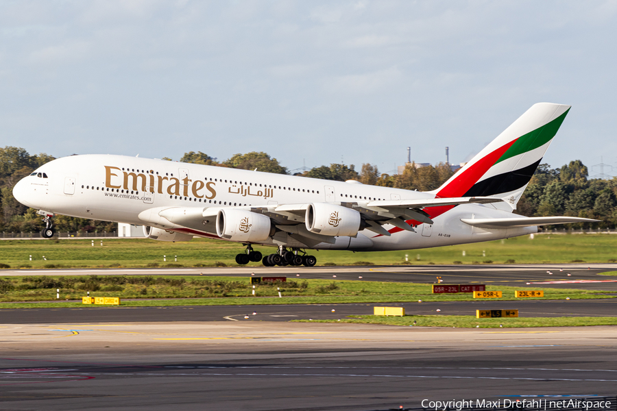 Emirates Airbus A380-861 (A6-EUB) | Photo 596203