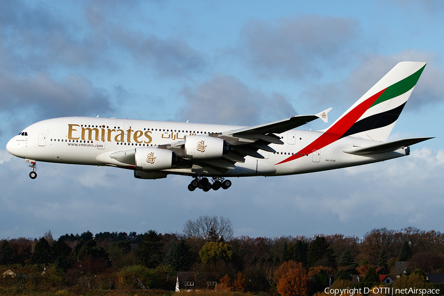 Emirates Airbus A380-861 (A6-EUB) | Photo 481342