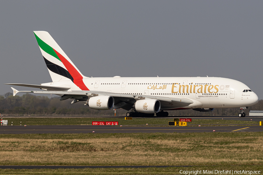 Emirates Airbus A380-861 (A6-EUC) | Photo 500556