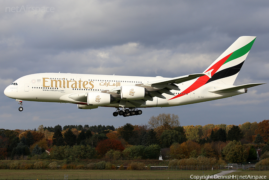 Emirates Airbus A380-861 (A6-EUC) | Photo 478497